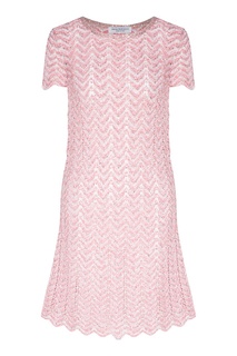 Розовое вязаное платье Alvaro Amina Rubinacci