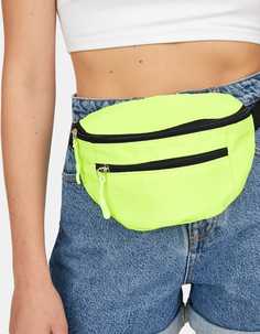 Неоновая поясная сумка Stradivarius