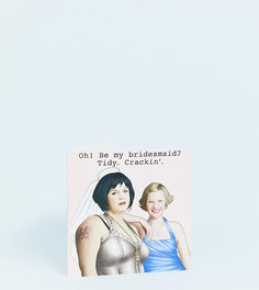Эксклюзивная открытка с надписью be my bridesmaid WACTT - Мульти