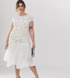 Кружевное платье А-силуэта Coast Plus Wendy - Белый