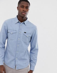 Джинсовая рубашка в стиле вестерн Lee Jeans - Синий