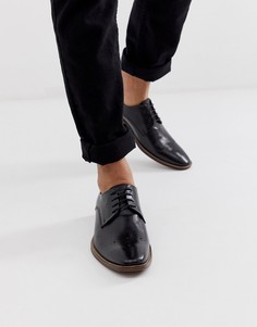 Черные кожаные туфли на шнуровке Silver Street - Черный