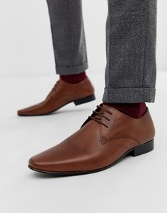 Светло-коричневые туфли на шнуровке с пряжкой KG by Kurt Geiger - Рыжий