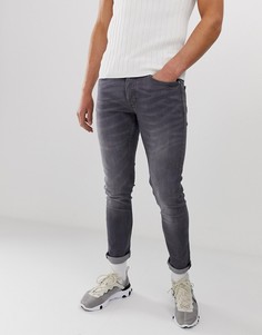 Серые зауженные джинсы River Island - Серый