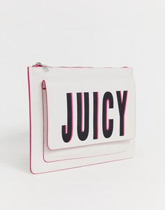 Клатч с логотипом Juicy Couture - Белый
