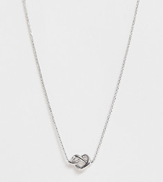 Серебристое ожерелье с подвеской Kate Spade - Loves Me Knot - Серебряный