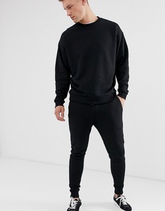 Черный спортивный oversize-костюм ASOS DESIGN - Черный