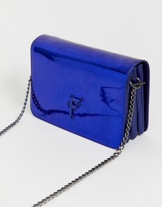 Большая синяя сумка на плечо с клапаном Fiorelli nighttails - Синий