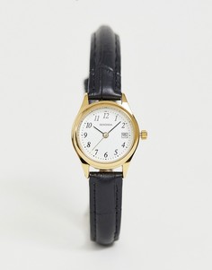 Черные часы с кожаным ремешком Sekonda - Черный