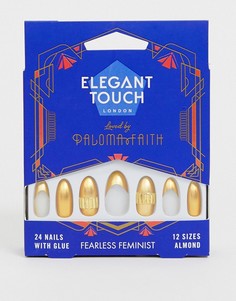 Накладные ногти Elegant Touch X Paloma Faith - Fearless Feminist - Золотой