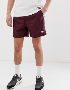Бордовые шорты с логотипом Nike - Фиолетовый