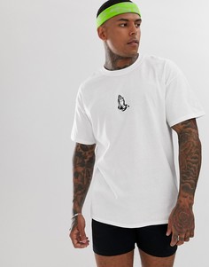 Oversize-футболка с вышивкой HNR LDN - Белый Honour