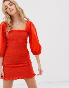 Платье мини в клеточку Capulet Siobhan - Красный