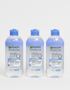 Мицеллярная вода с добавлением масел для чувствительной кожи (3 шт.) Garnier - СКИДКА 33 - Бесцветный
