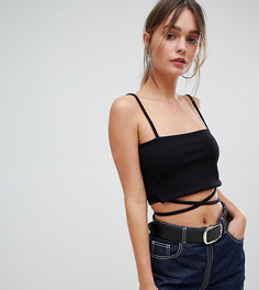 Кроп-топ PrettyLittleThing - Черный