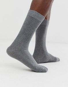 Классические серые меланжевые носки Selected Homme - Серый