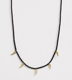 Позолоченное ожерелье-чокер с подвеской Orelia - Черный