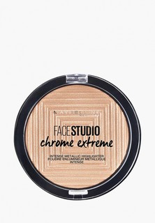 Хайлайтер Maybelline New York Face Studio Chrome Extreme для сияния кожи, оттенок 300, Золотой песок, 6.7 г