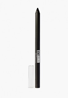 Карандаш для глаз Maybelline New York гелевый TATOO LINER интенсивный цвет, оттенок 900, Черный, 1.3 г