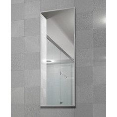 Зеркало настенное в раме Мебелик Сельетта-6 матовый белый 110х40х9