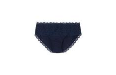 Трусики слип из натурального хлопка и кружева - BLU INK - S - Intimissimi