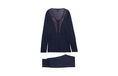 Длинная кружевная пижама из микромодала - BLUE NIGHT - M - Intimissimi
