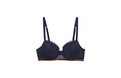 Бюстгальтер балконет Sofia, Striped Flower - BLU NIGHT/HENNE - 80B - Intimissimi