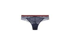 Трусики бразильяно из коллекции Striped Flower - BLU NIGHT/HENNE - L - Intimissimi