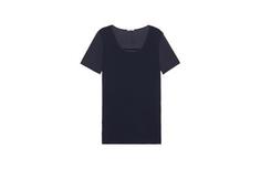 Топ с коротким рукавом, шелк и Supima Cotton® - BLUE NIGHT - M - Intimissimi