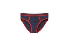 Трусы из Эластичного Хлопка с Логотипом - BLU NAVY MEL./PAPRIKA - 4 - Intimissimi