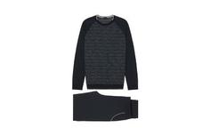 Длинная трикотажная пижама с жаккардовым принтом - BLU NOTTE - L - Intimissimi