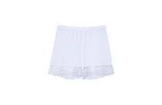 Шорты из хлопка Supima Cotton® с ажурной вышивкой - BIANCO - S - Intimissimi