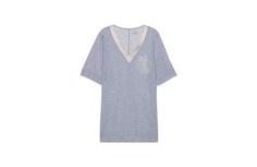 Цветочный топ из тонкого хлопка Supima Cotton® - GRIGIO MEL./SETA - L - Intimissimi