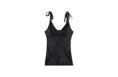Шелковый топ из коллекции Romantic Rose - NERO - L - Intimissimi