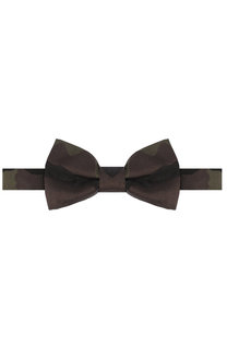 Шелковый галстук-бабочка с камуфляжным принтом