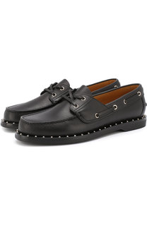 Кожаные топсайдеры valentino garavani soul rockstud