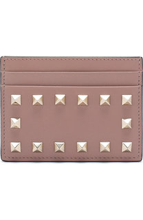 Кожаный футляр для кредитных карт valentino garavani rockstud