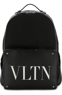 Текстильный рюкзак valentino garavani с отделкой из кожи