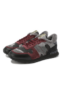 Утепленные кроссовки valentino garavani rockrunner