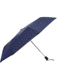 Зонт Складной полуавтоматический зонт синего цвета Doppler