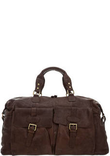 Сумка Дорожная сумка коричневого цвета из натуральной кожи Gianni Conti