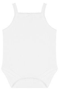 Хлопковое боди на бретельках