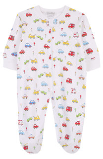 Хлопковая пижама на молнии с принтом