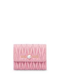 Miu Miu стеганый кошелек с декором