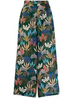 Altea leaf patterned trousers