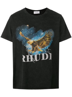 Rhude футболка с принтом