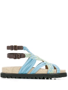 Alberta Ferretti плетеные сандалии