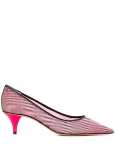 Premiata striped mesh pumps