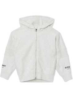 Burberry Kids топ с капюшоном и логотипом