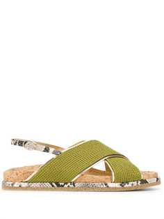 Premiata crossover slingback sandals